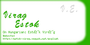 virag estok business card
